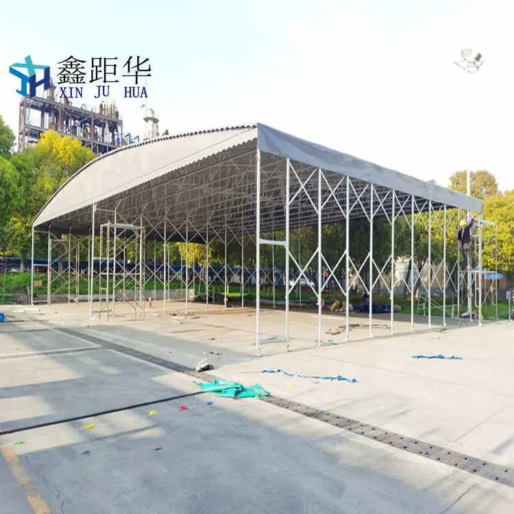 大型自动雨棚平顶山湛河大型仓库蓬雨棚价格