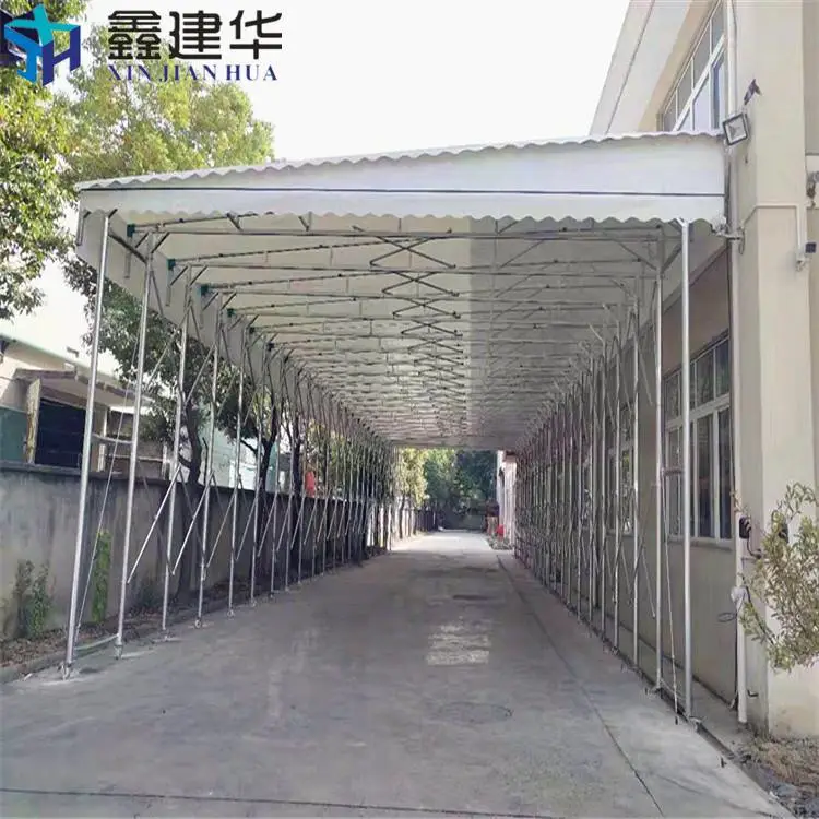 安庆岳西伸缩雨棚带摇控大型加厚