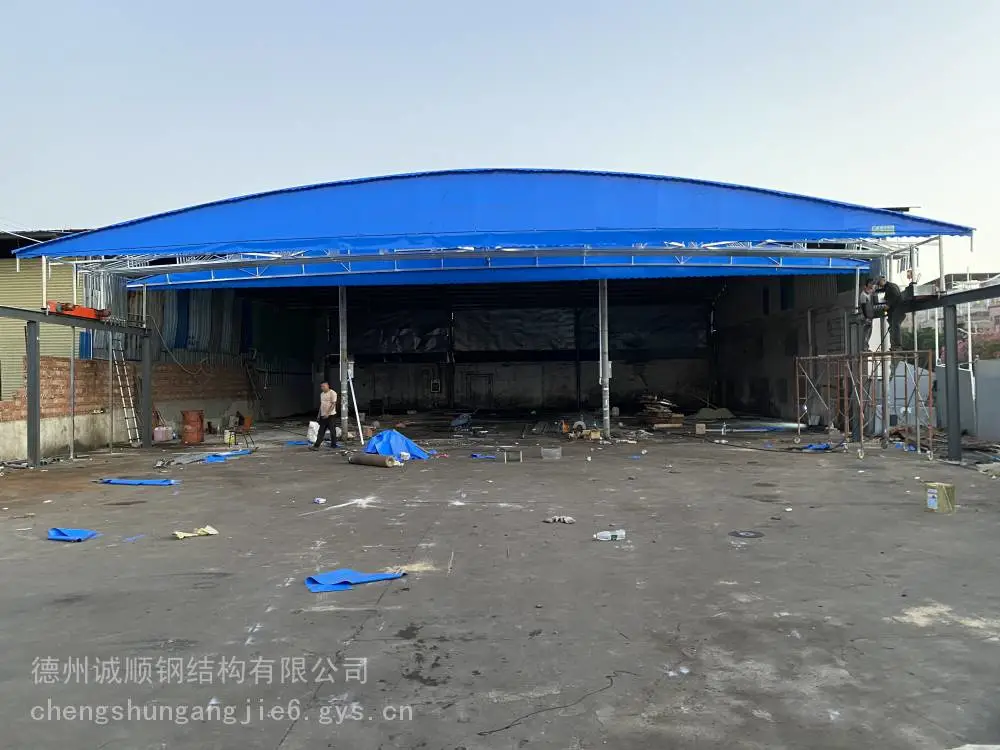 阳光停车棚电动雨蓬制造商有哪些仓库大棚仓库大帐篷