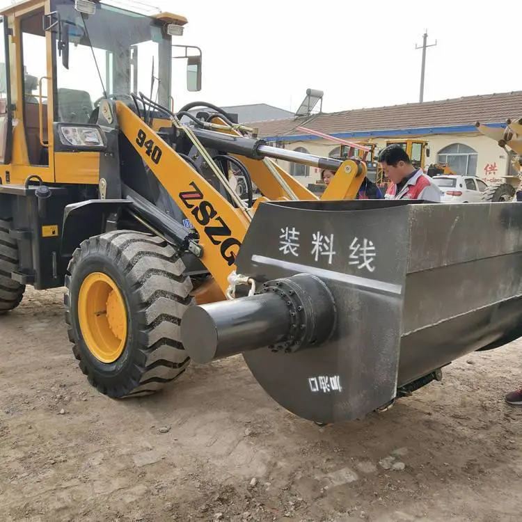 国标装载机改装搅拌斗搅拌铲车一体机料的混合速度快效***广东