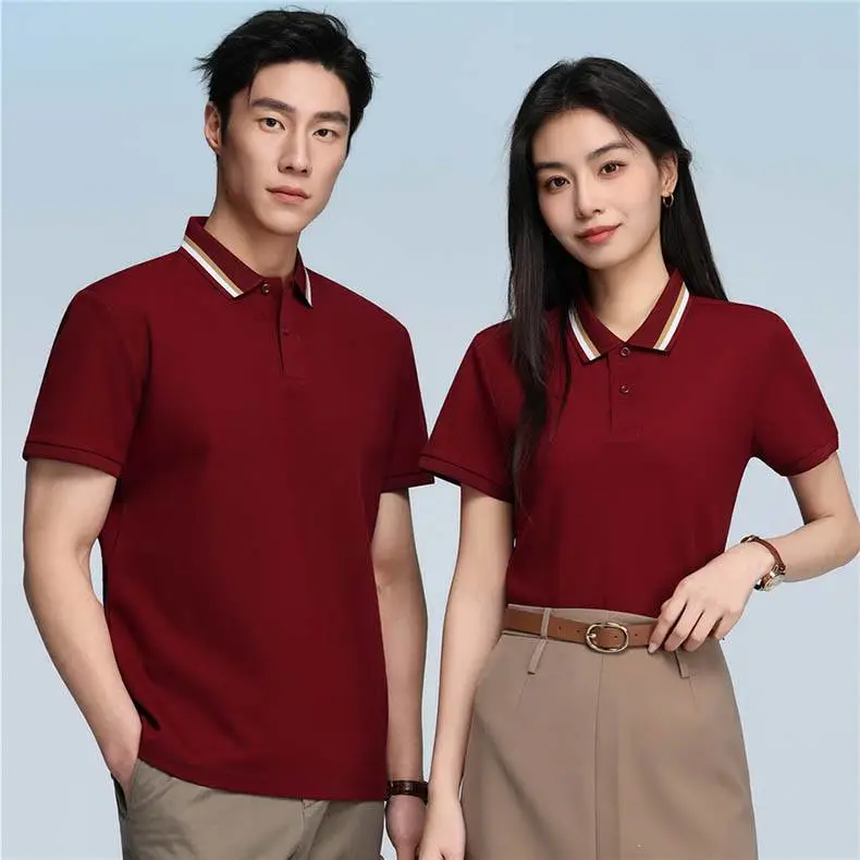 白云区印字工作服定制 POLO衫工衣定做 白云区翻领T恤衫工厂厂服