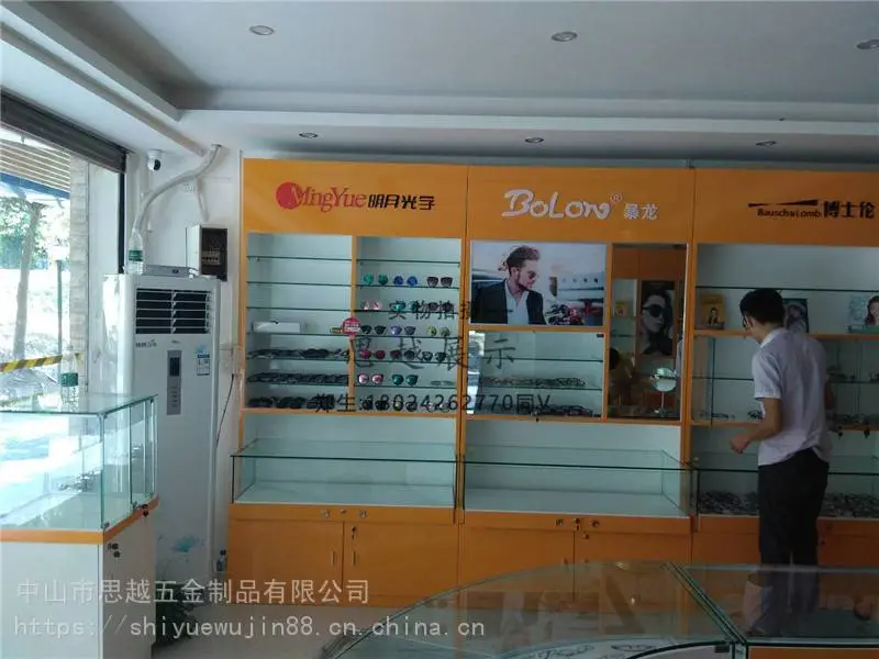 博士眼镜柜台展示中岛柜台定制珠宝柜展示柜