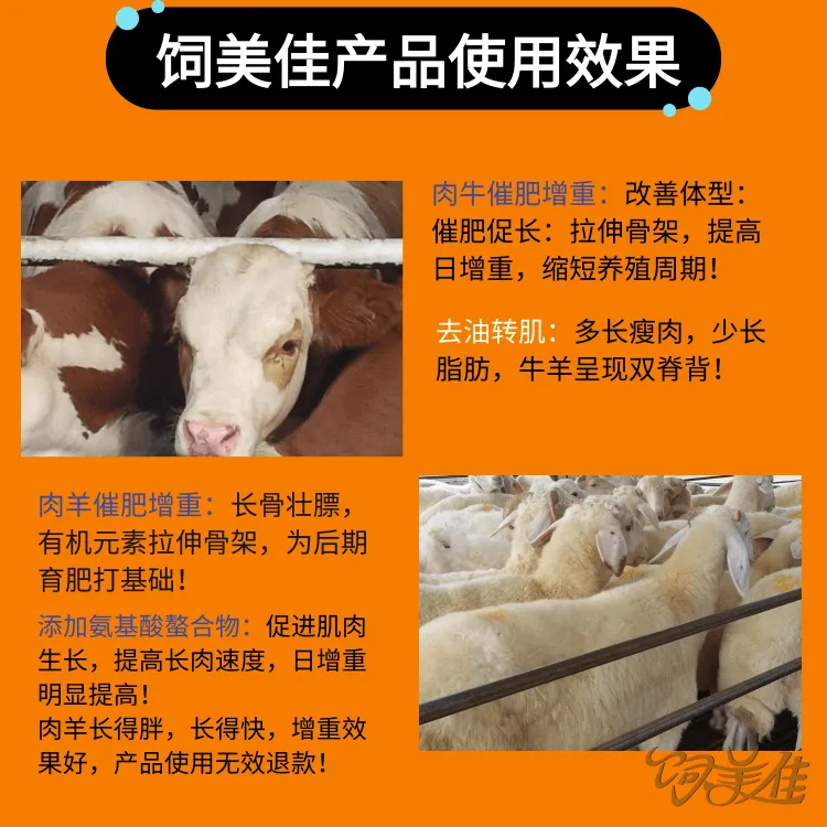 饲美佳 牛催肥的添加剂 羊用催肥促长添加剂 催肥促长增重