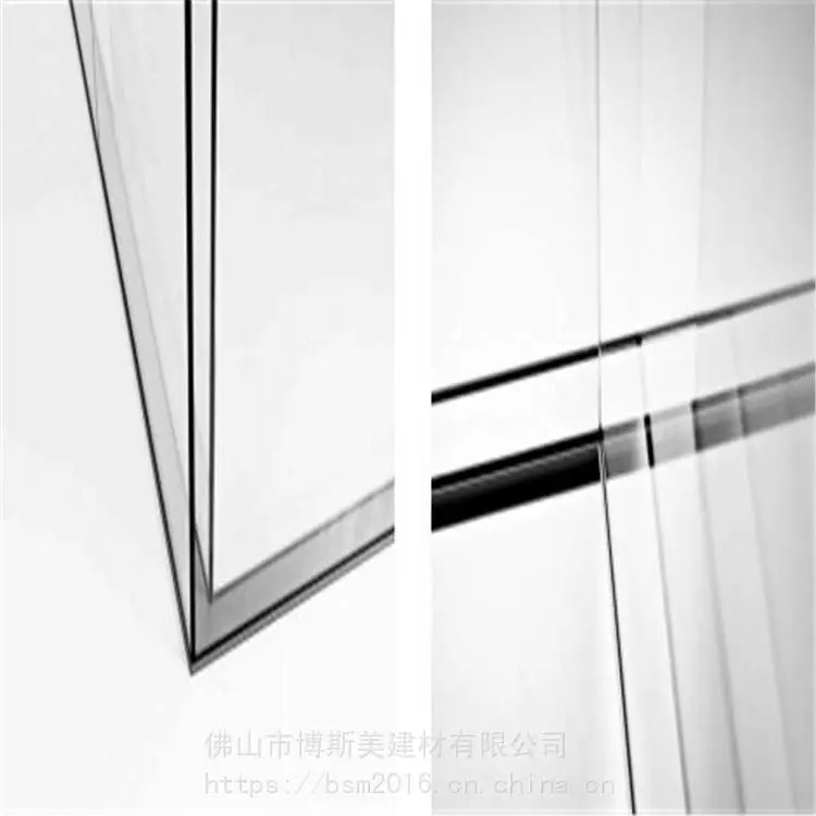 上海 铝合金全景隔墙 隔断墙 双层百叶隔断