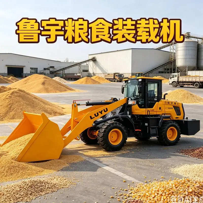 出口型3吨装载机20加长臂抓草抓木机粮食铲斗抓草机