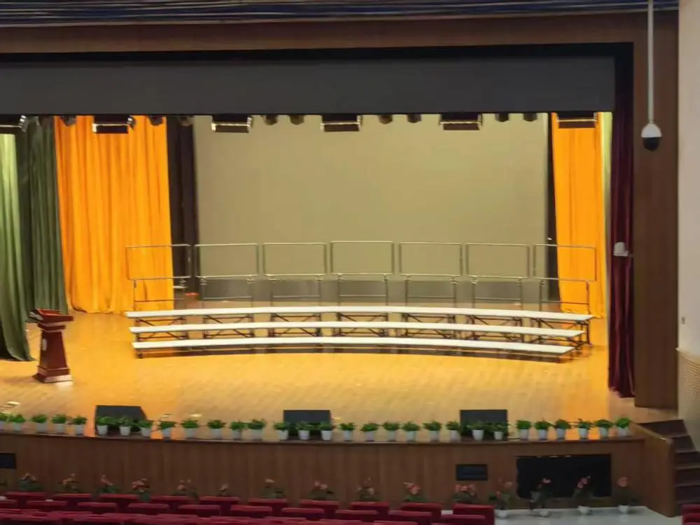 学校六一演出立式折叠合唱台 合唱台阶 不锈钢结构 可折叠收纳