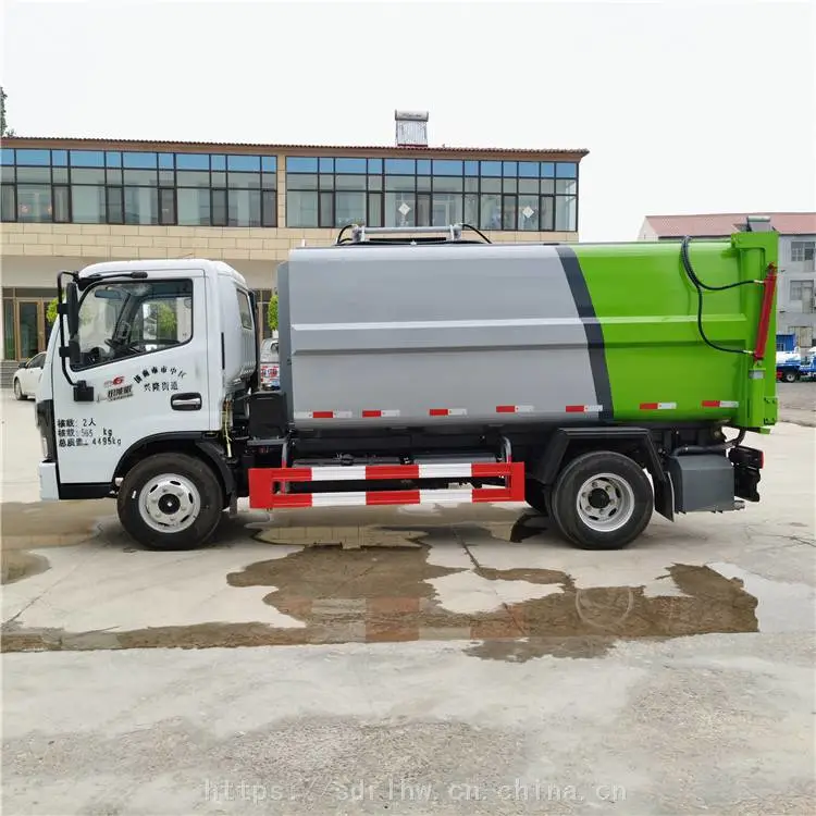 东风液压挂桶垃圾车 自卸式垃圾车 垃圾中转站专用垃圾清运车
