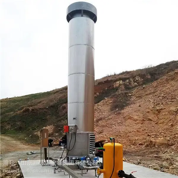鸿硕厌氧塔小型沼气燃烧火炬 不锈钢内燃封闭式沼气工程配套