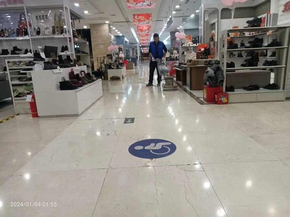 石材翻新结晶防尘固化水磨石地面不起灰易清洁长效养护施工