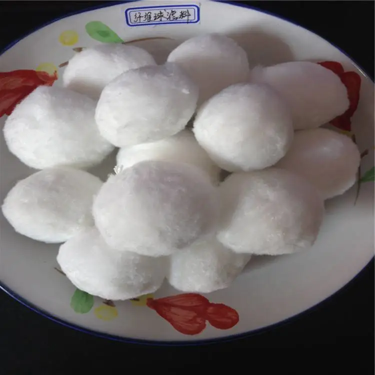 高效纤维球滤料型号多样 吸附油污改性纤维球填料源头商家 荣茂净水
