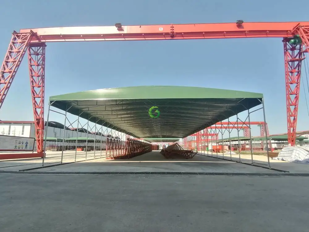 楚雄州电动悬空顶棚帐篷推拉式帐篷设计生产加工