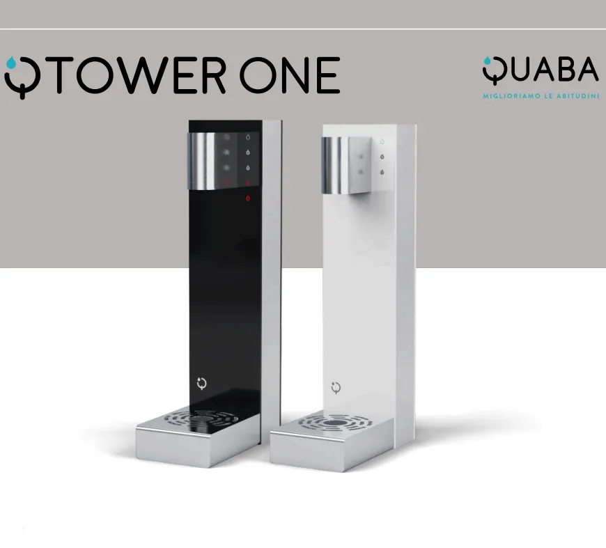 意大利QUABA QTOWER ONE即热式开水机冷水热水气泡水苏打水