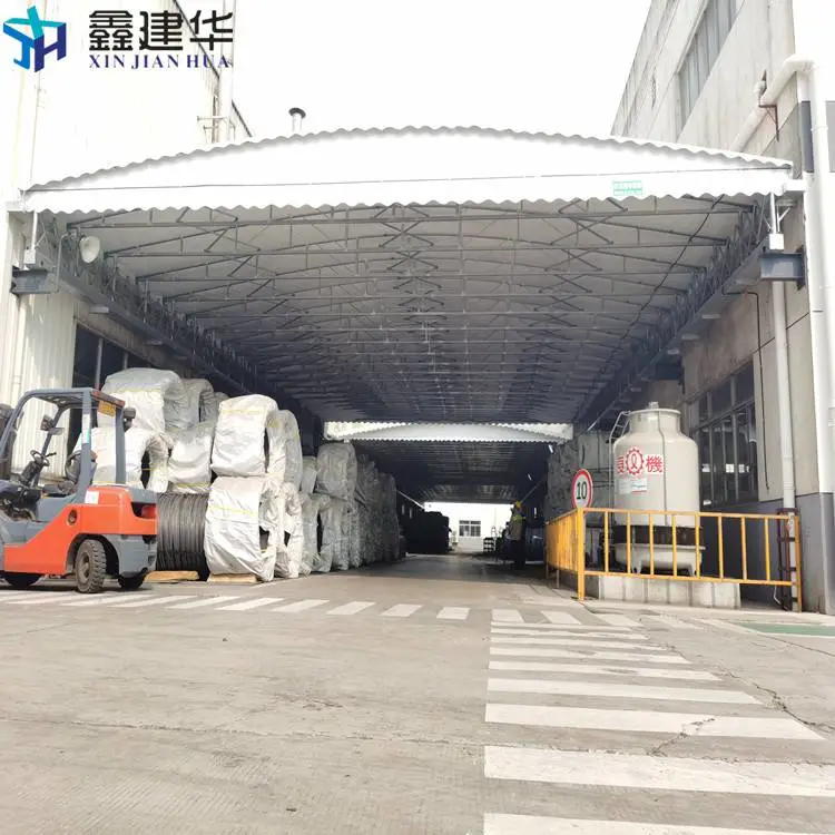 牡丹江大型推拉雨棚_大型推拉篷_上门安装