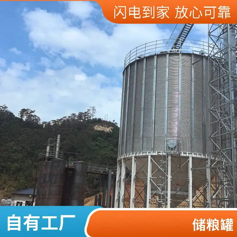 康乾 200吨粮食钢板仓 小麦 玉米 大豆 高粱存储仓
