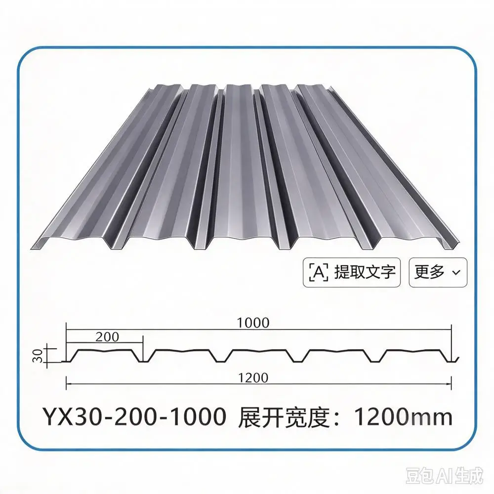 墙面彩钢瓦YX30-200-1000型宝钢彩色涂层钢带彩涂卷