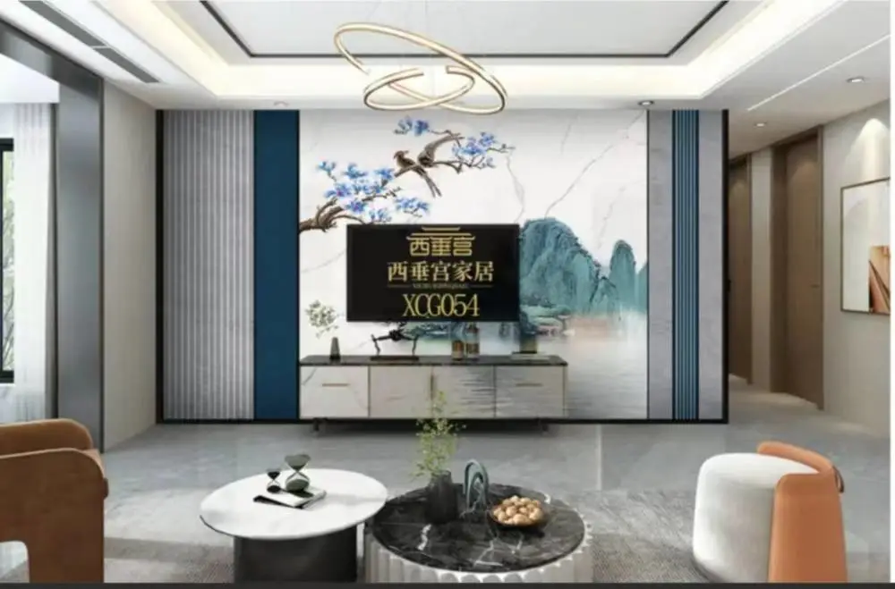 西垂宫家居UV打印18D原图纹理青铜器装饰画