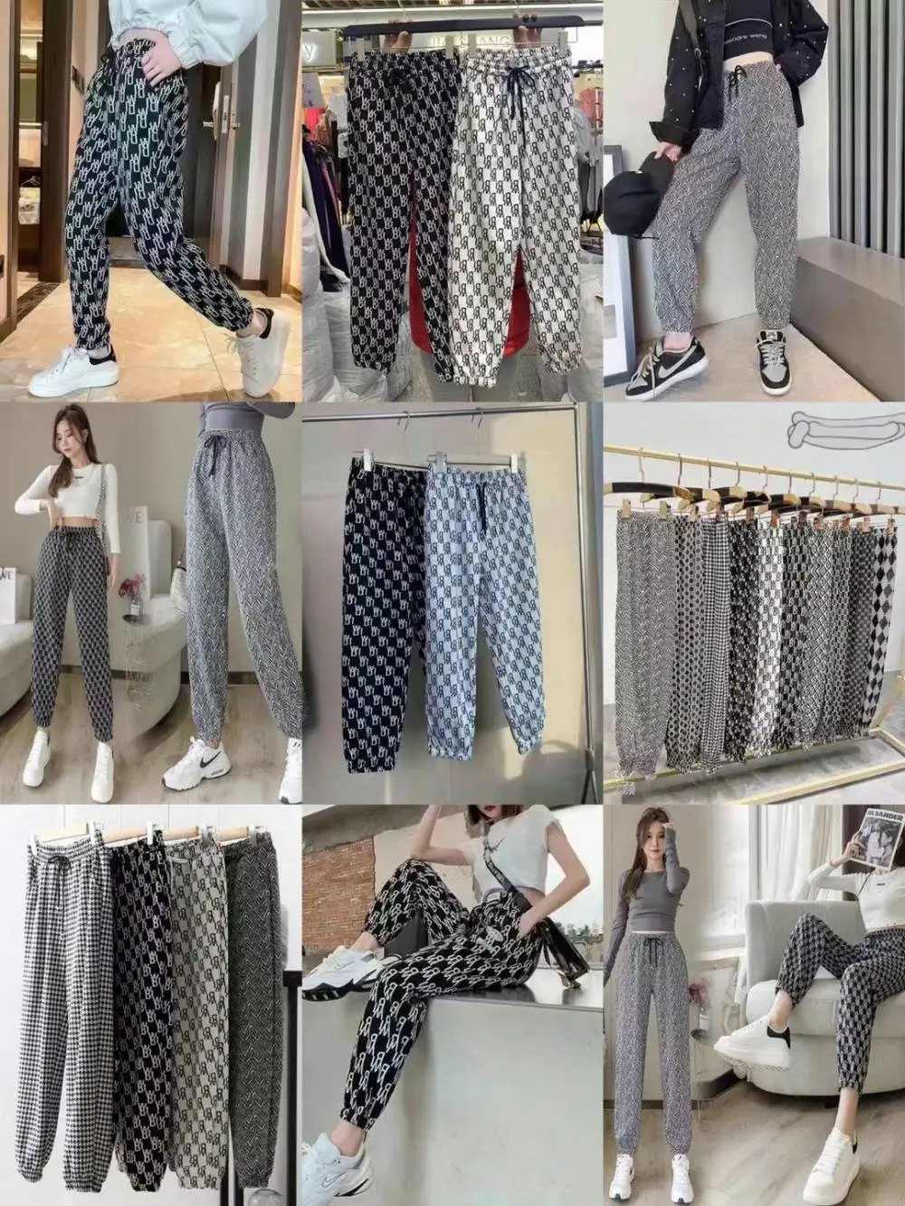 广东湛江女休闲裤品牌大全 款式快手直播拿源几块钱棉质女式休闲裤