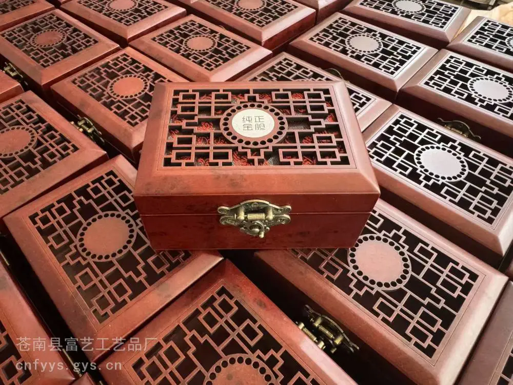 木盒加工厂 茶叶实木盒 木盒定制厂家 米醋木盒包装龙港木盒厂