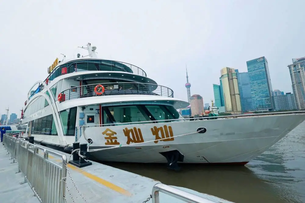 适合100人的游船 金灿灿号 商务宴请租游轮 自助餐晚宴 企业答谢宴 宝宝周岁宴