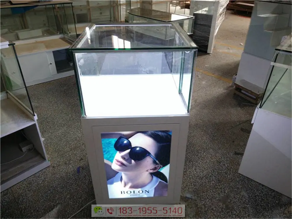 江苏无锡木质眼镜展柜/陈列眼镜柜定制制作