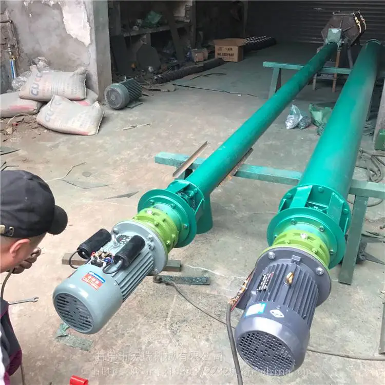 四平 管式污泥粉体塑料上料机 无轴U型输送机水泥绞龙上料机