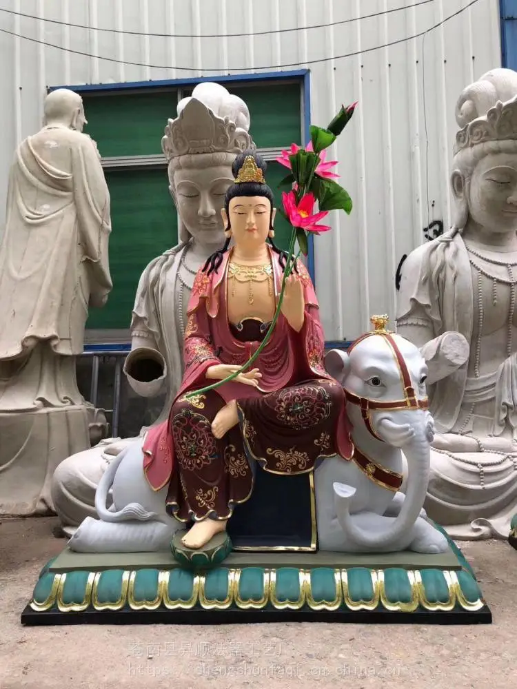 升顺法器厂家定做 铜文殊普贤菩萨 铜佛像 文殊菩萨佛像图片