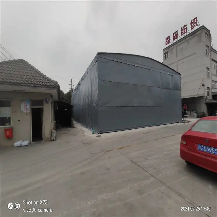 供应安装户外推拉雨棚可移动电动棚汽车遮阳棚仓库棚-丹东振兴区