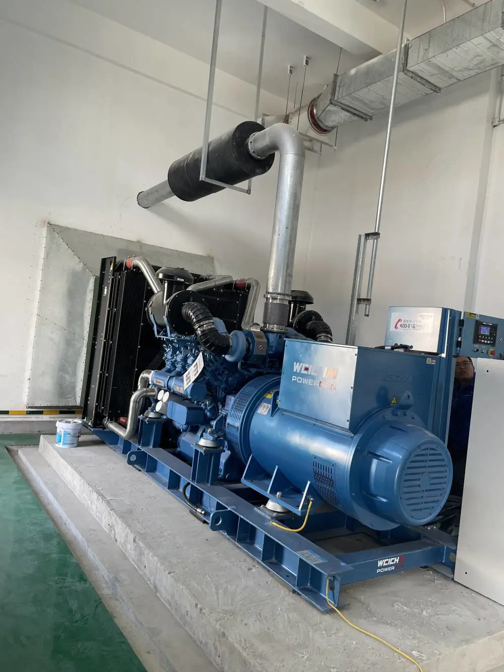 常用800kw潍柴发电机组三相400V柴油发电机WPG1100/B7