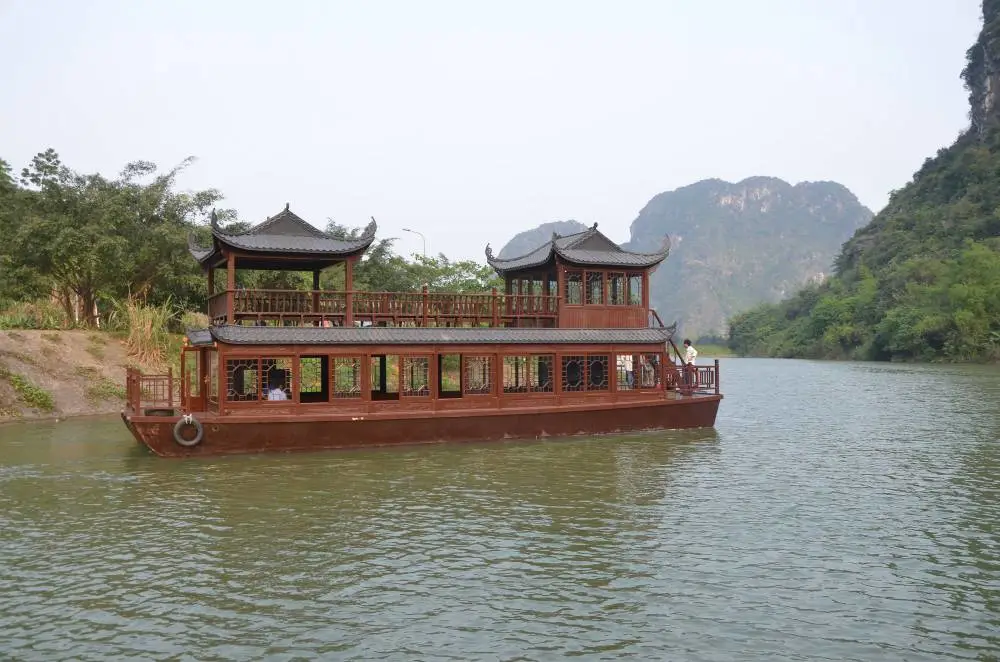 旅游木船 复古画舫船 丹东定制