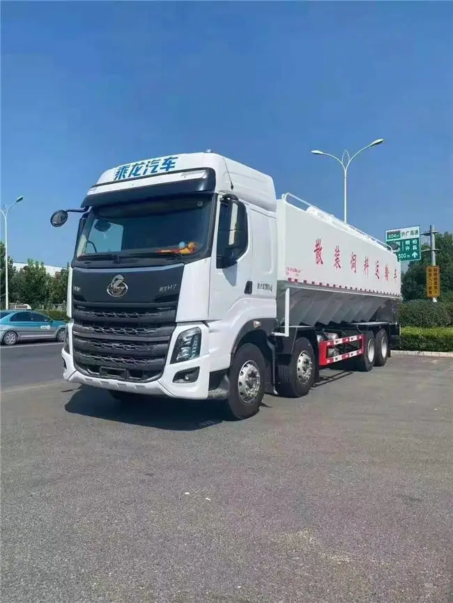 江淮***后六多功能饲料车-拉饲料汽车可拉不同饲l料