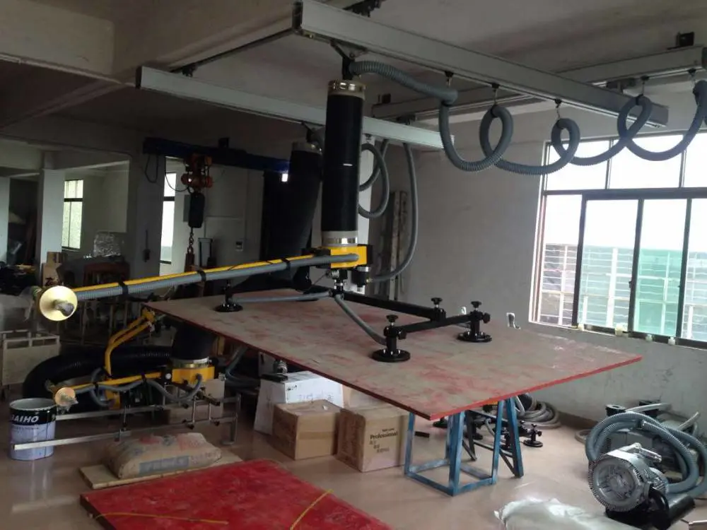 劲容搬运板材石材吸吊机100KG气动真空吸盘吊具