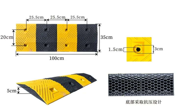 全国供应橡塑减速带 减速龚 减速设施 交通安全设施产品