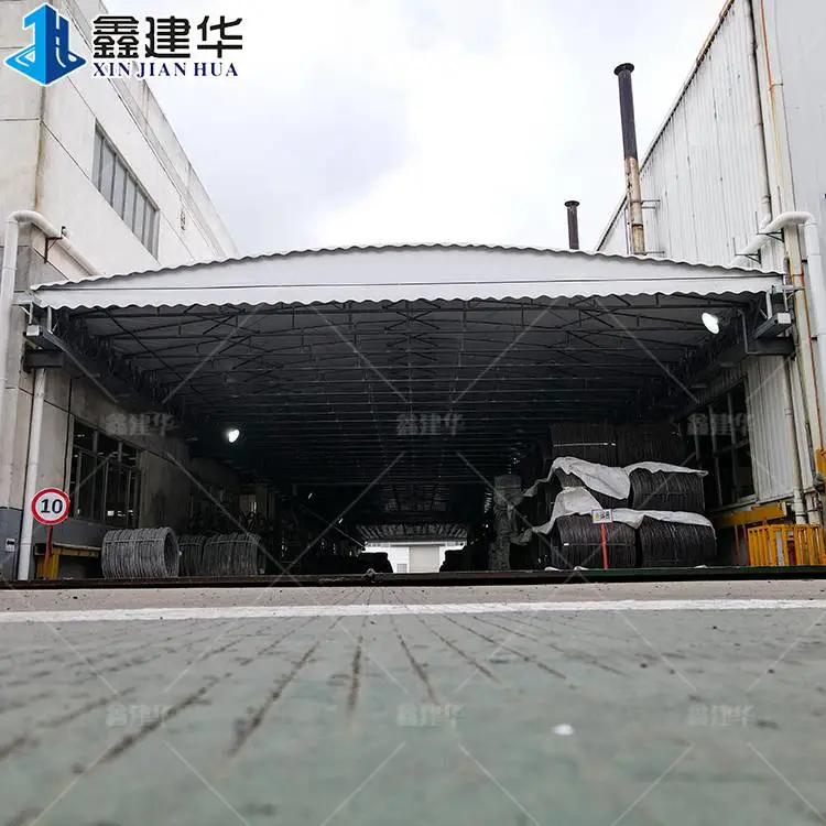 南京高淳搭建仓库卸货用的雨棚鑫建华钢结构