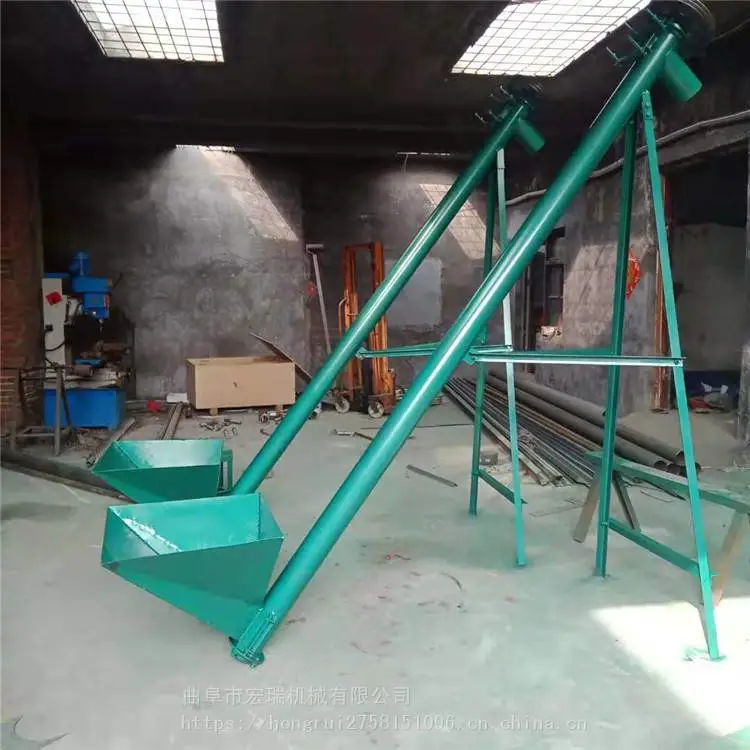 宁德生物质燃烧颗粒螺旋提升机厂砂浆水泥用螺旋输送机 不锈钢上料机