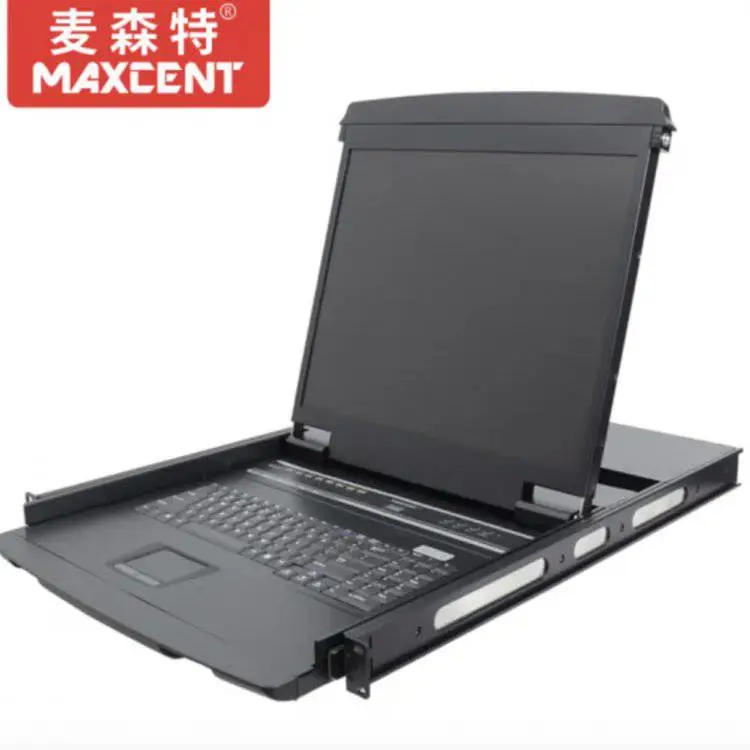 麦森特 kvm切换器8口机架式 LCD液晶 17英寸8口 ML-8708