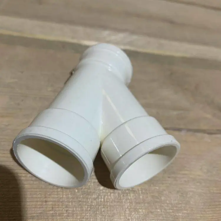 瑞光牌UPVC斜三通 pvc-u管道三口接头 耐老化白色PVC塑料管件