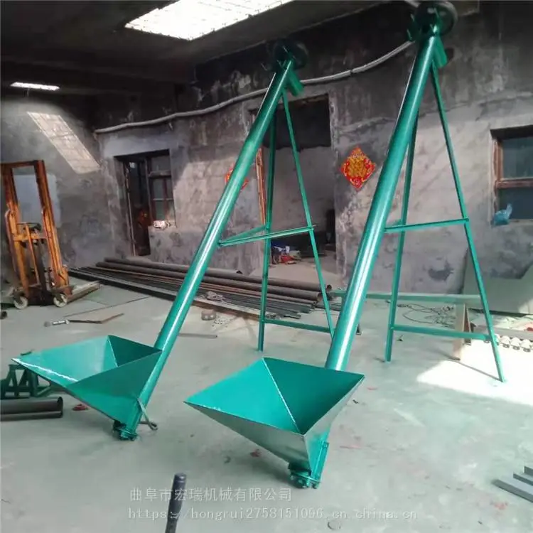 丽江螺旋提料机 大管径自动上料提升机 生物质颗粒圆管式提升机厂家定