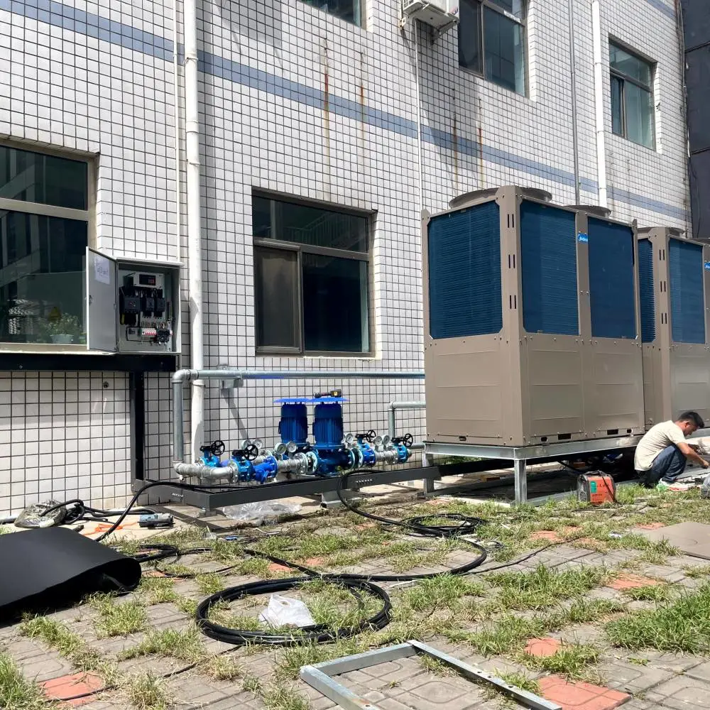 山东旅社低温空气源热泵供暖工程施工