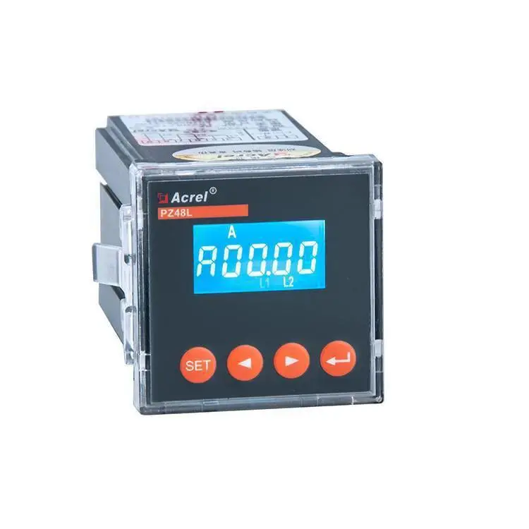 安科瑞交流电流表PZ48L-AI/M 液晶显示单相电流表 一路模拟量输出  选型