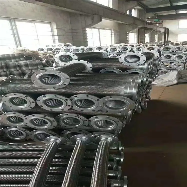 益茂 导热油不锈钢软连接 编织大口径波纹管 喇叭口接头金属软管