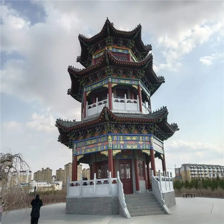 东营古建筑凉亭 古凉亭 清秀园林 可定制