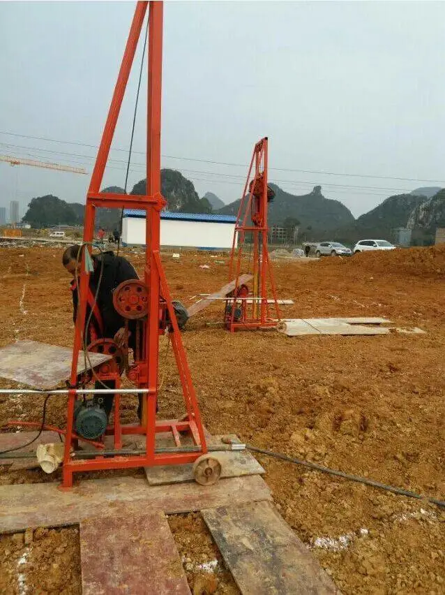 久钻工程地基电动钎探机QT小型动力触探设备地基钎探