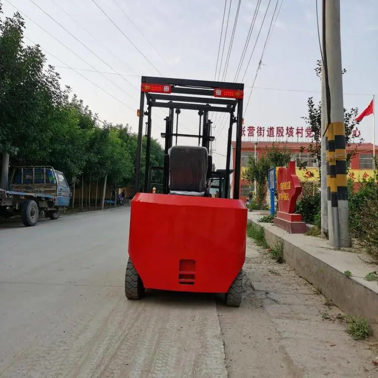 前移式电动叉车 启邦 山东电动叉车装卸车 全电动四支点电瓶搬运叉车
