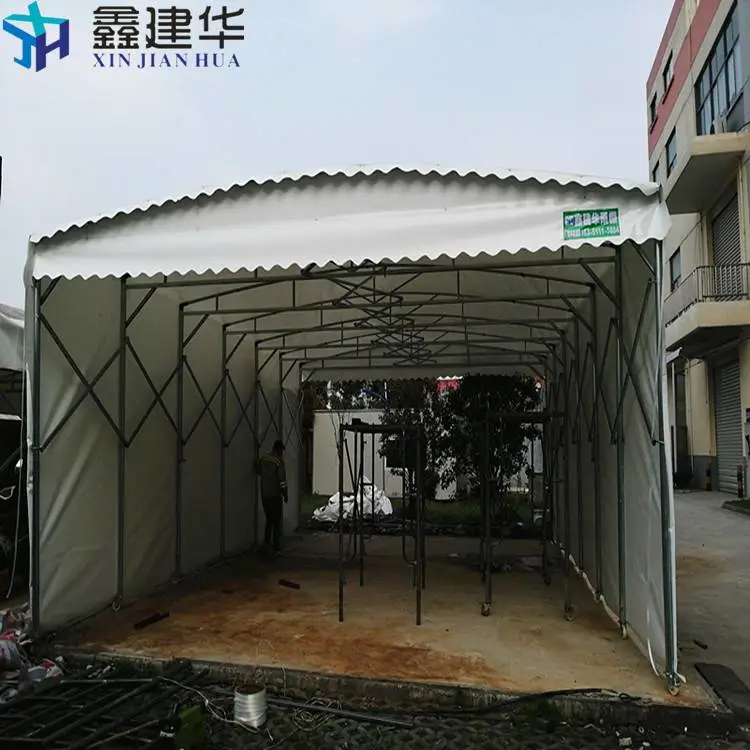 电动移动推拉棚 电动仓库伸缩雨棚 坚固 浚县