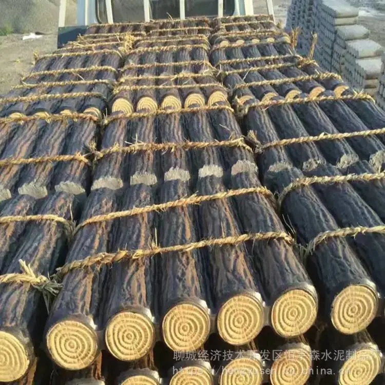 水泥松树桩膜具 艺术水泥树桩石厂家 制造生产商