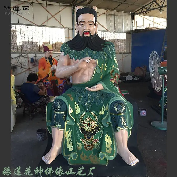太昊陵人祖 爷神像 女娲娘娘塑像 嫘祖始蚕塑像