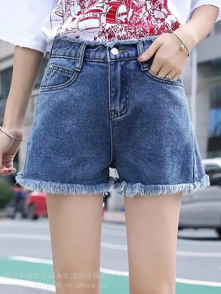 云南大理***腰牛仔短裤女批发直播几块钱女式牛仔短裤批发