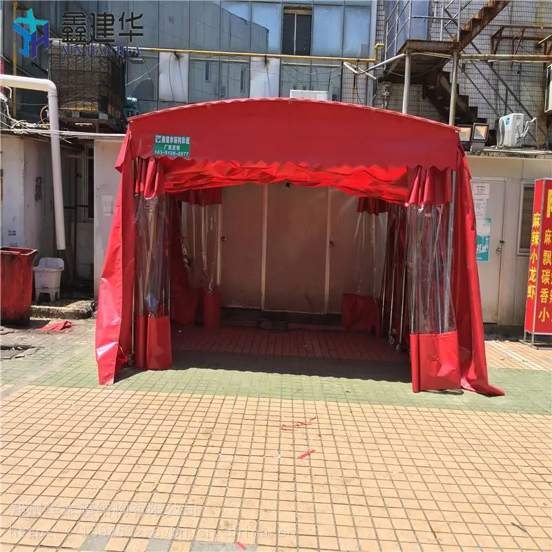 大门雨棚电动雨蓬电机调节户外临时帐篷包上门安装