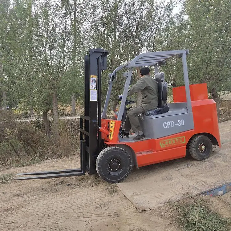 前移式电动叉车 启邦 山东电动叉车装卸车 全电动四支点电瓶搬运叉车