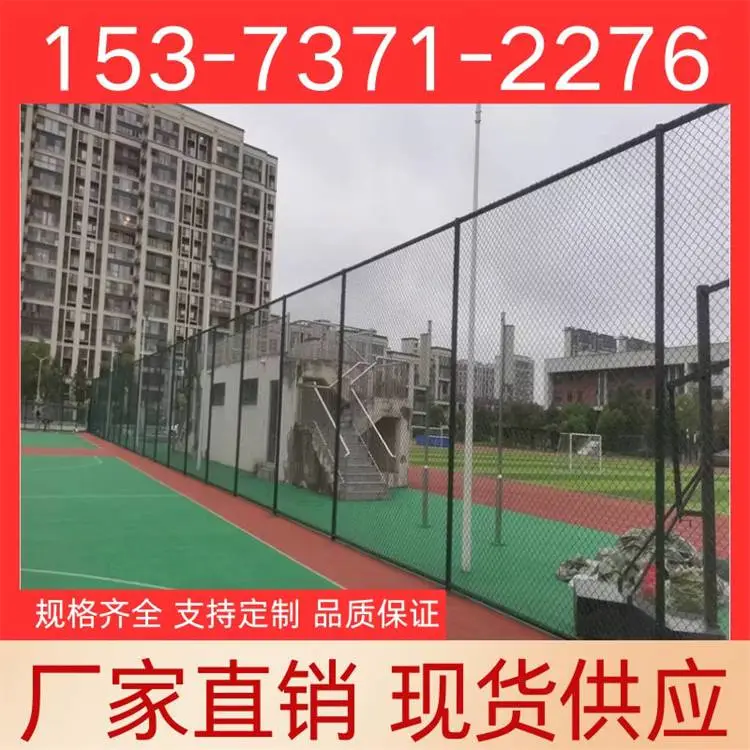 低碳钢丝包塑菱形网 拼装式乒乓球场围网 日字型篮球场围挡 规格齐全